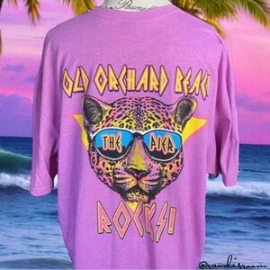 NWOT Gildan Women’s Old Orchard Beach Rocks Pink Short Sleeve T-Shirt SZ XL